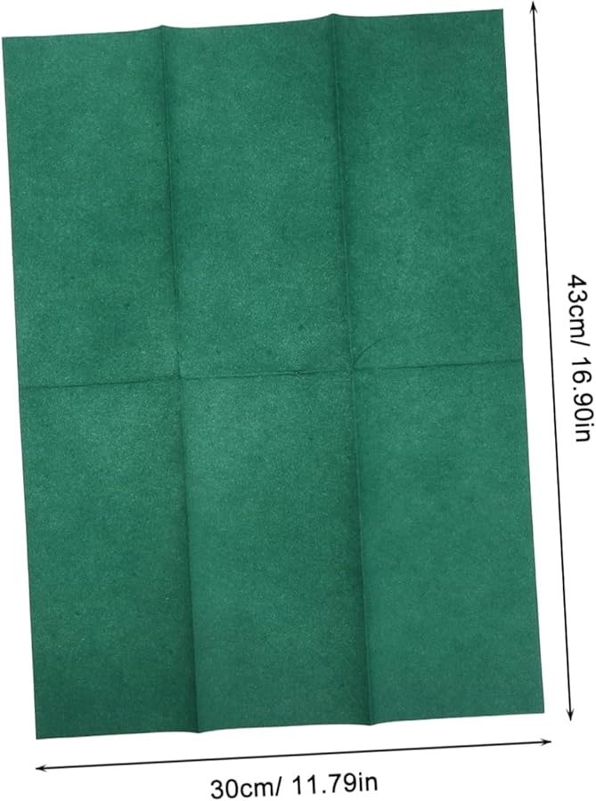 مناديل ورقية زخرفية خضراء يمكن التخلص منها 50 قطعة لحفلات عشاء الشكر والتخرج - Image 2